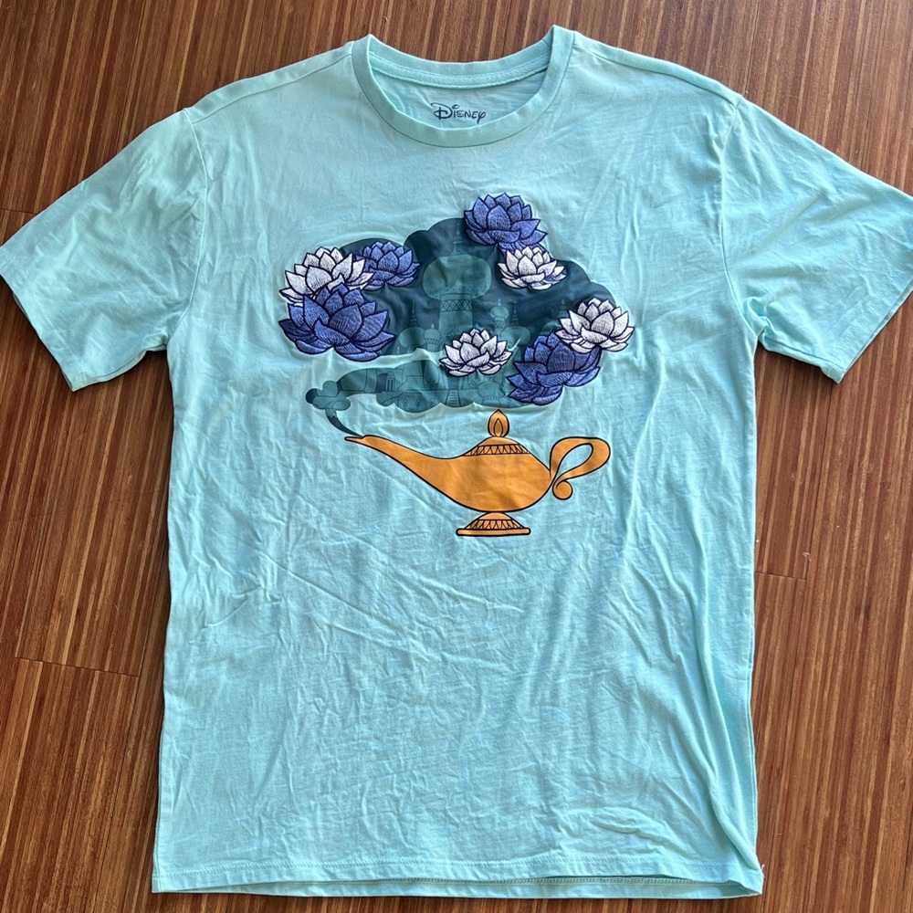 Disney Teal Aladdin Lamp Graphic Tee